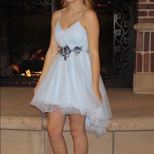 Light blue homecoming dress